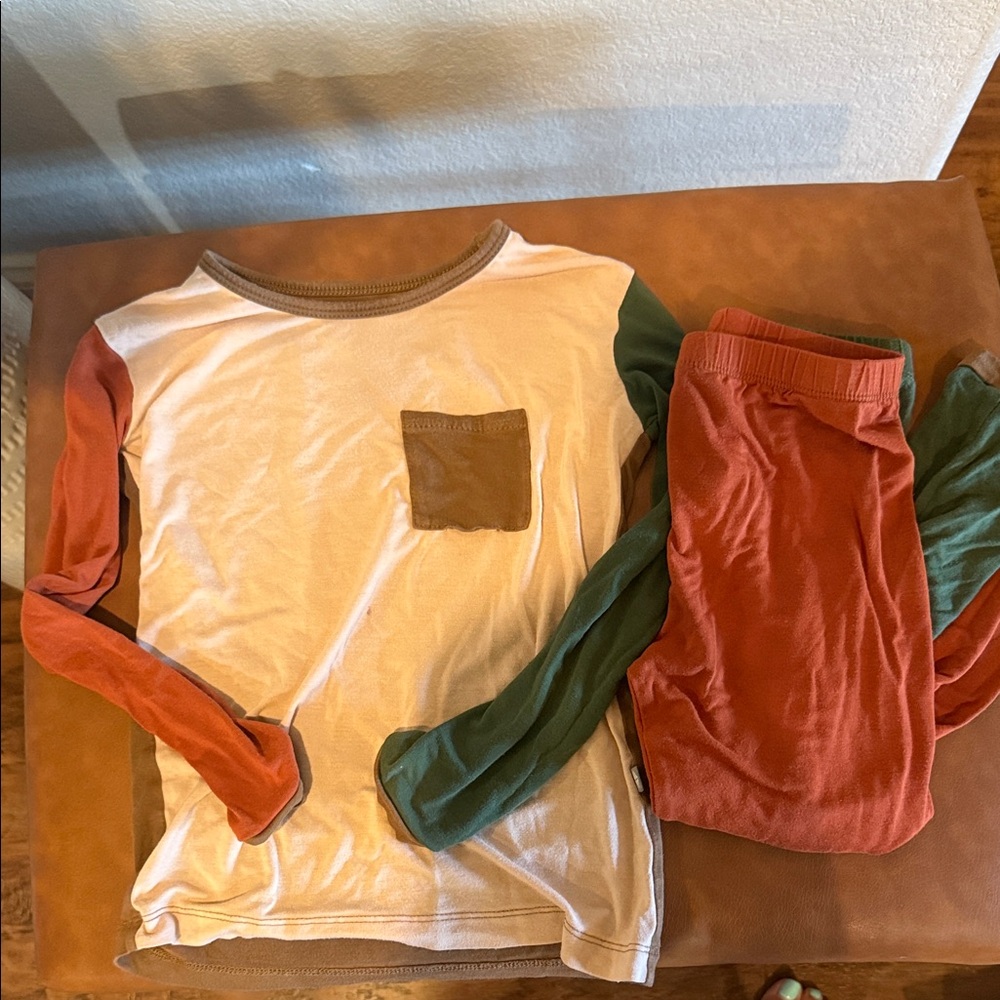 Kyte baby color block Long Sleeve Pajama Set